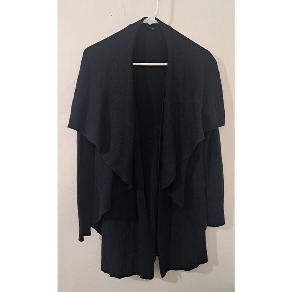 Theory Womens Small Cardigan Shawl Collar Sweater midnight Blue WOOL - Picture 1 of 7